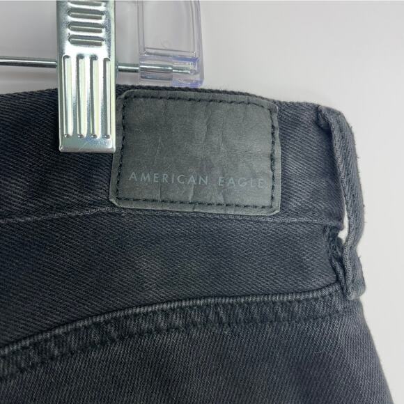 American Eagle Low Rise Skater Black Denim Jeans size 10 Short - Picture 5 of 15